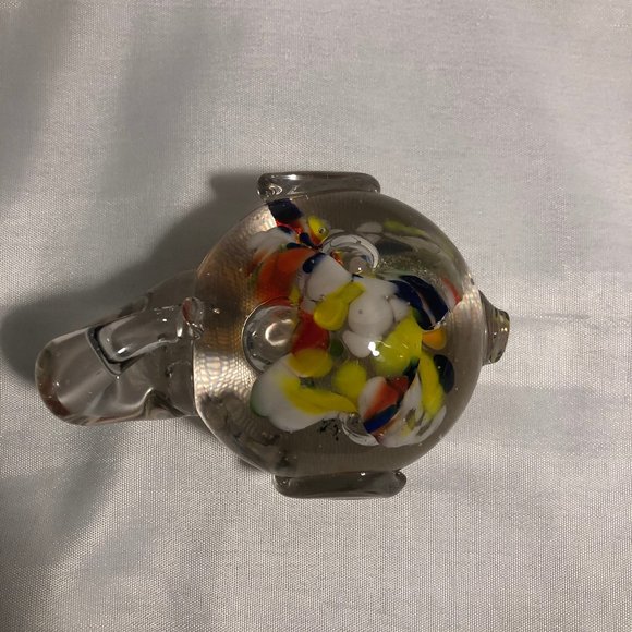 Art Glass Paper Weight Colorful Elephant - Picture 4 of 5